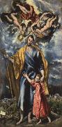 El Greco St Joseph and the Infant Christ oil painting